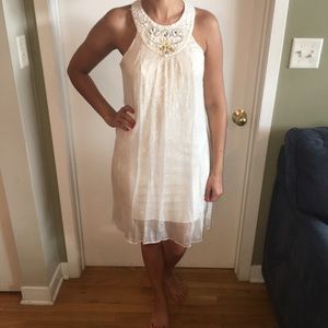 Beautiful white sheer dress!