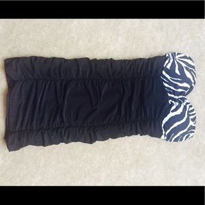 Black and Zebra print dress