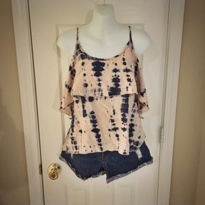 🐳🌎 Urban Outfitters Tie-Dye Layered Tank