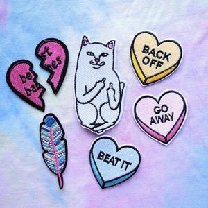 (1) Iron on patch - meme - urban outfitters