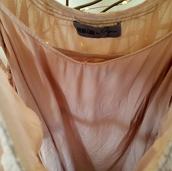 Vena Cava for Aqua Ruffled Silk Chiffon Dress - Picture 3 of 7