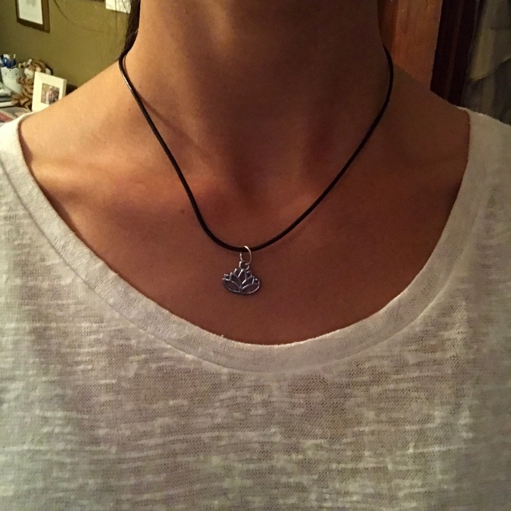 Lotus Flower Pendant Necklace