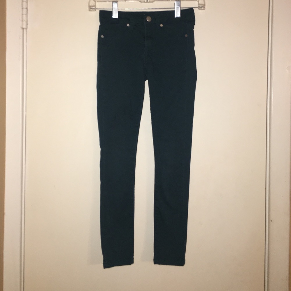 Sz 10 Joe's green skinny jeans - great condition!