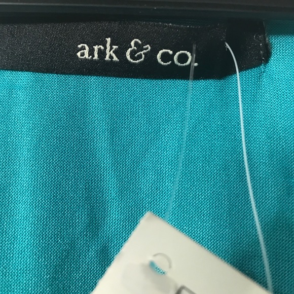 NWT Ark & Co aqua dress with bronze chain Small - Picture 3 of 5