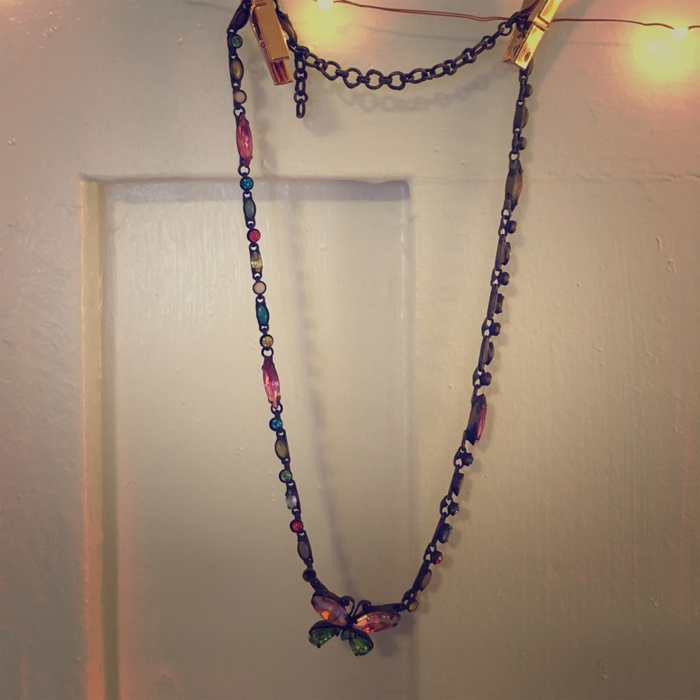 ☀️SALE☀️Multi-colored jewel butterfly 🦋 necklace