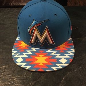 New Era Miami Marlins fitted hat.  7 1/4