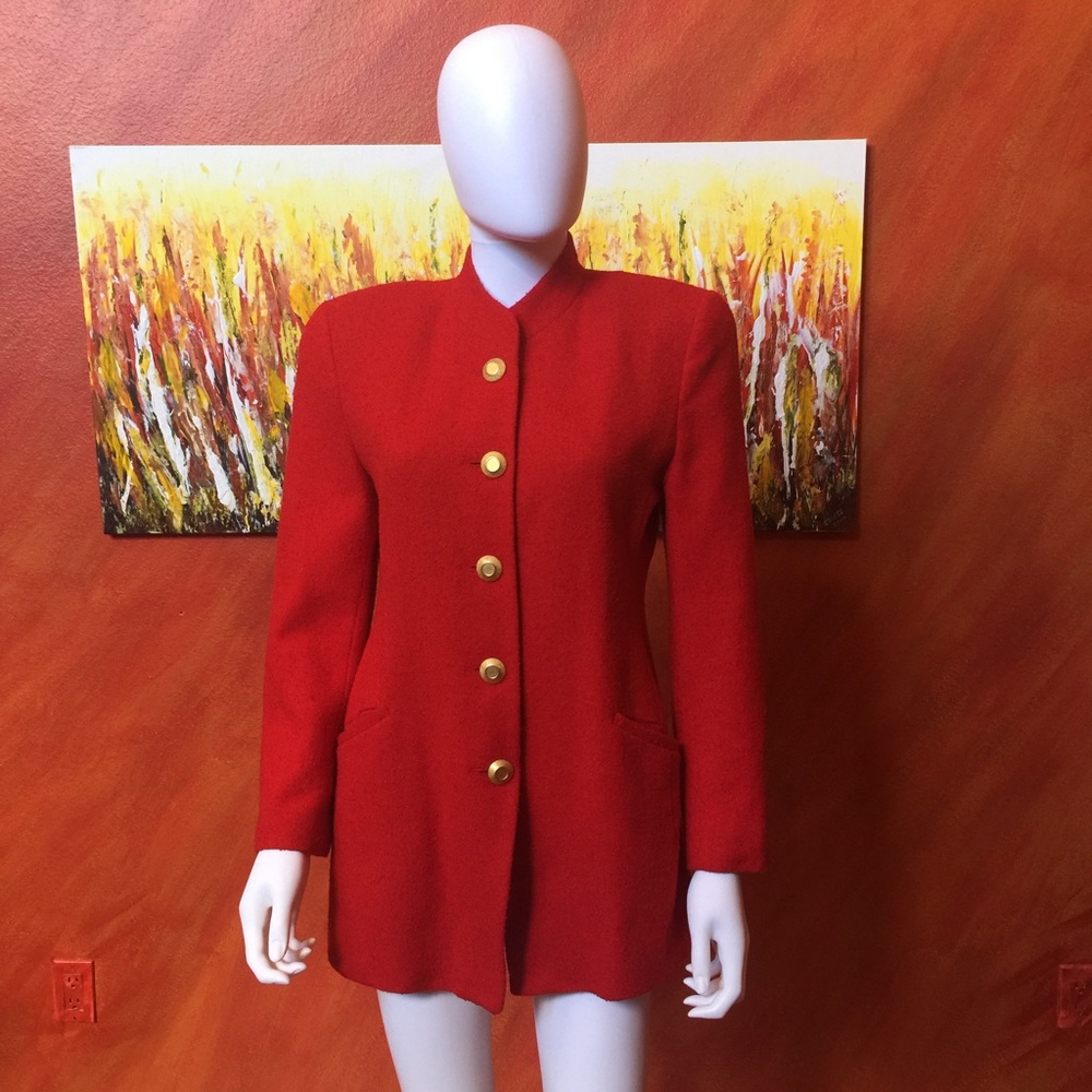 Vintage Red Wool Jacket