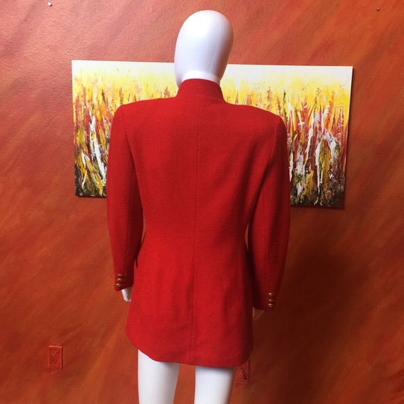 Vintage Red Wool Jacket - Picture 2 of 7