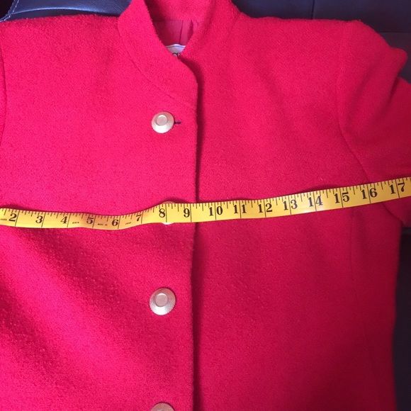 Vintage Red Wool Jacket - Picture 3 of 7