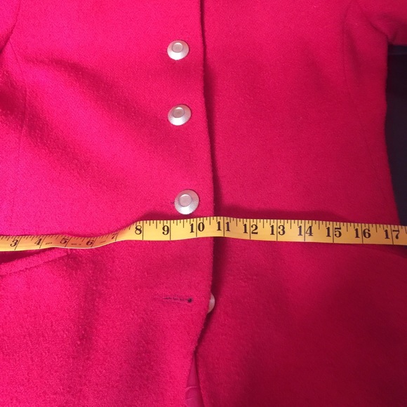 Vintage Red Wool Jacket - Picture 4 of 7