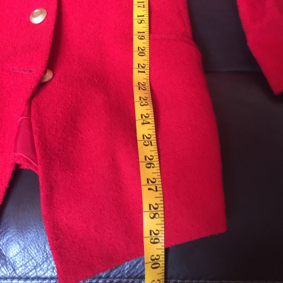 Vintage Red Wool Jacket - Picture 5 of 7