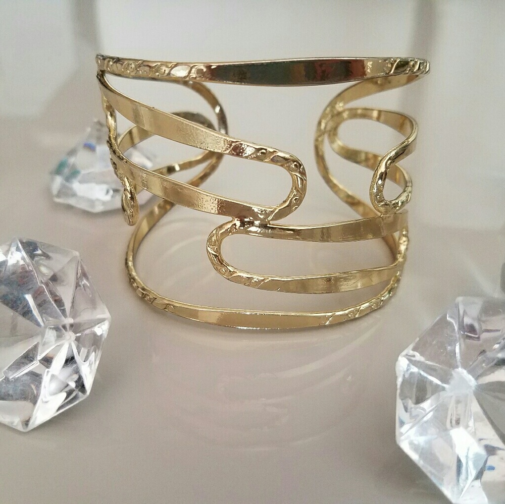 Macy's Gold Spiral Cuff Bracelet