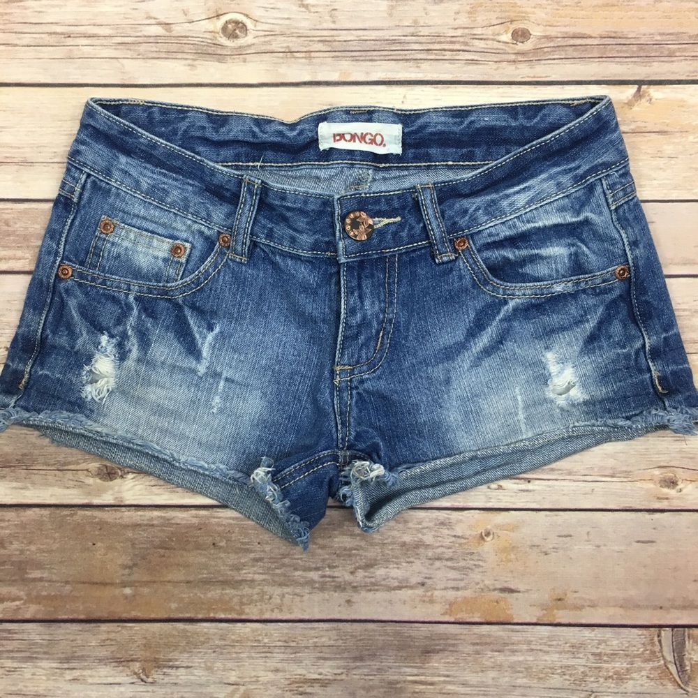 5 for $20 Bongo light distressed jean shorts