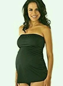 NEW Maternity Designer Tankini Swimsuit Strapless