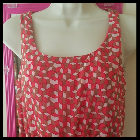 feathers Dresses & Skirts - Feathers Brand Coral Chiffon Tank Mini Dress