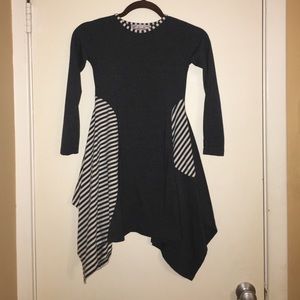 Sz 7 grey/white tunic & legging set Kid Cute Ture