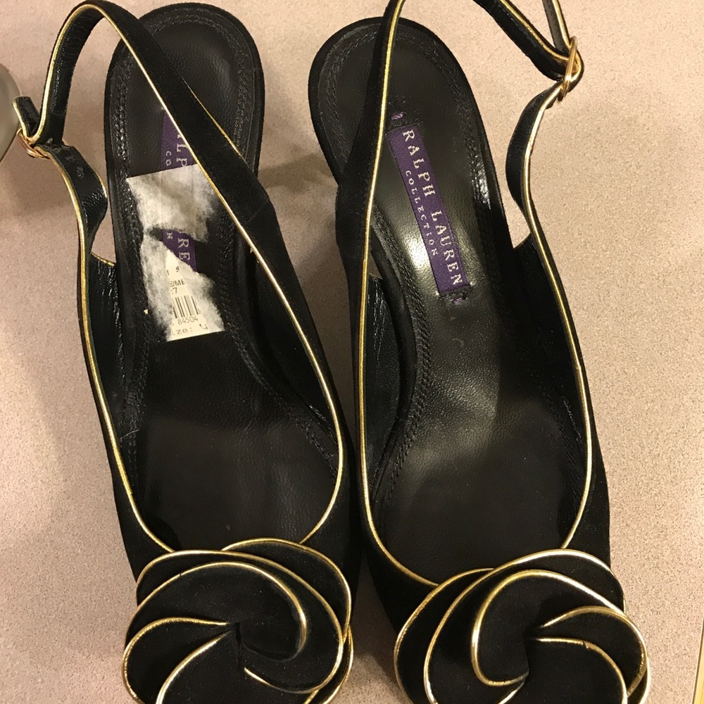 Ralph Lauren black heels