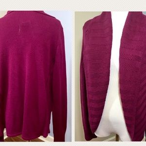 Magenta open cardi