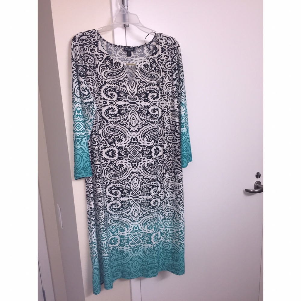 Cute black and blue spring time dress