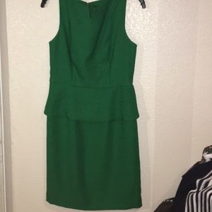 Green Peplum Cocktail Dress