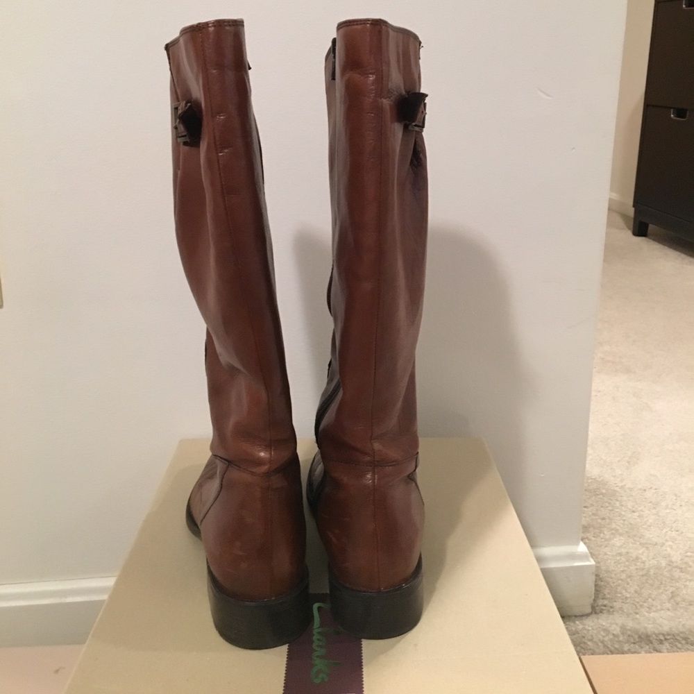 Clarks - Brown Knee High Riding Boots