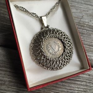 1912 V Nickel Coin Necklace