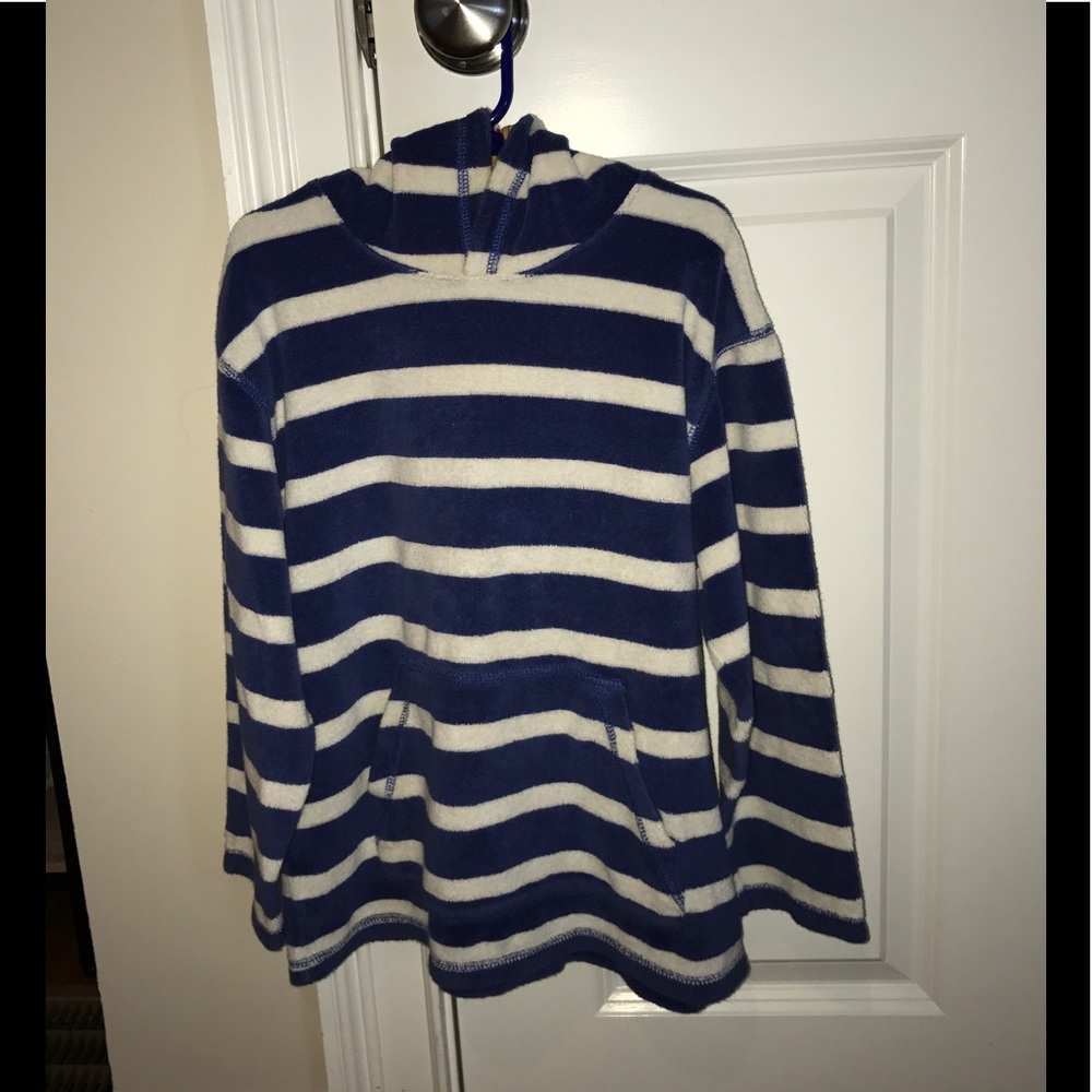 Mini Boden Boys White and Blue Coverup