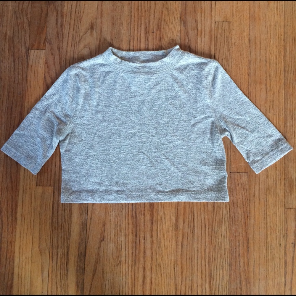 UNIF short sleeve gray crop top size S