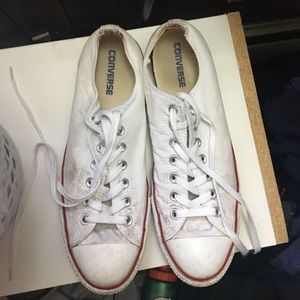 Men's all white converse sneakers size 10.5