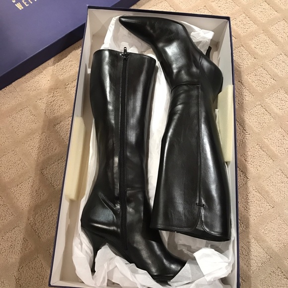 Stuart Weitzman Leather Boots - Picture 1 of 3