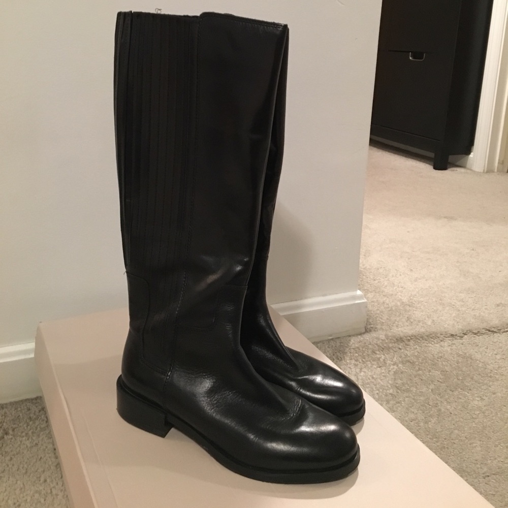 Clarks | Women’s Black Knee High Leather Boots 7.5