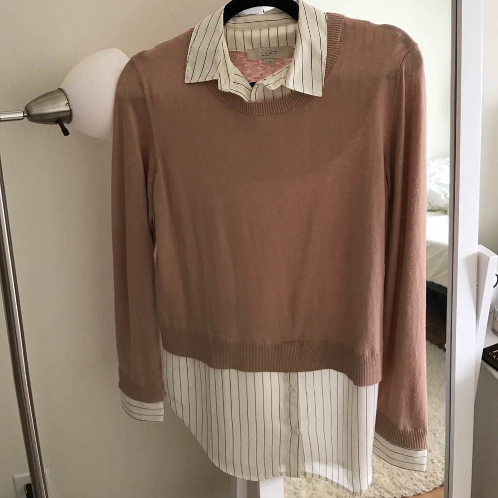 New Loft Pink Sweater