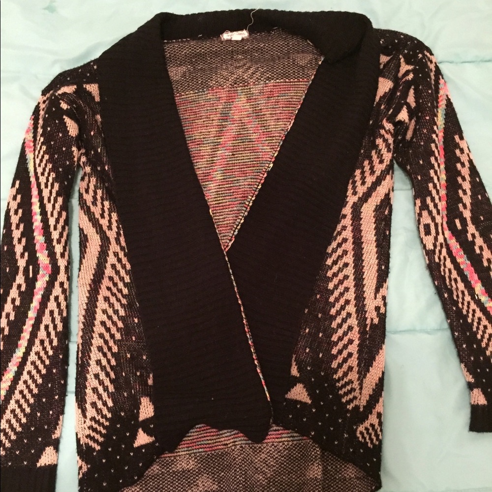 Cute colorful cardigan.