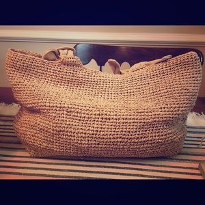 Tommy Bahama Straw Beach Tote Purse