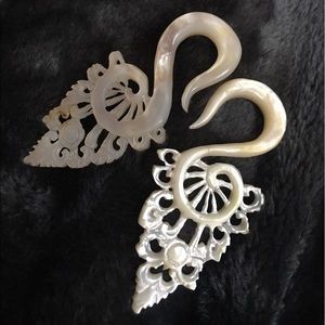 4g bone earrings
