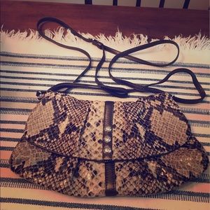 Brighton Snake Skin Shoulder Bag