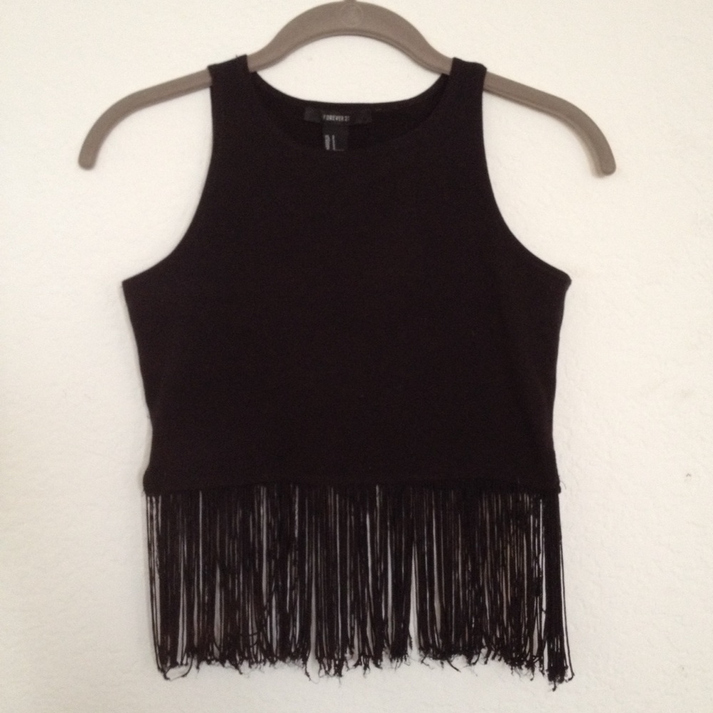 Fringe crop top