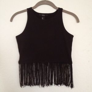 Fringe crop top