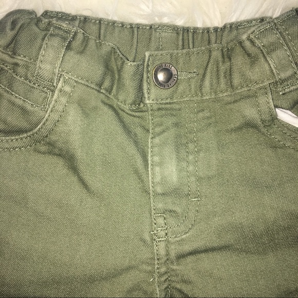 OshKosh genuine kids army green cuffed pants - Picture 4 of 7