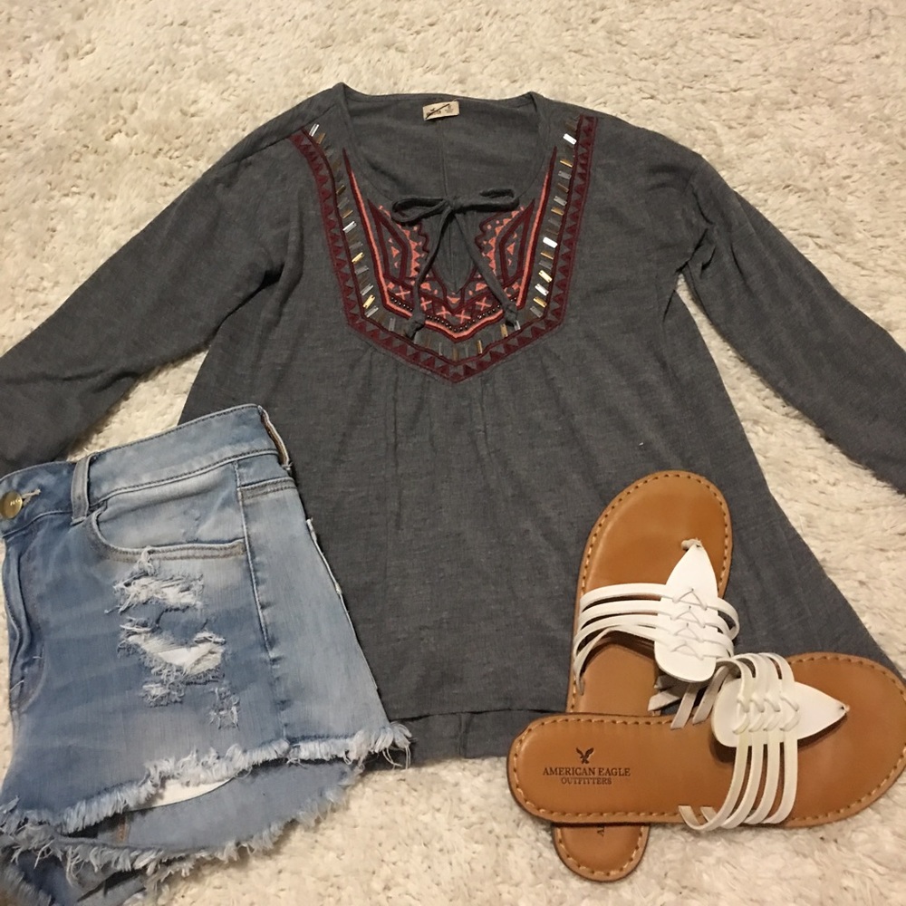 Hollister 3/4 Sleeve XS Top