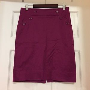 H&M Silky stretch plum colored pencil skirt sz10