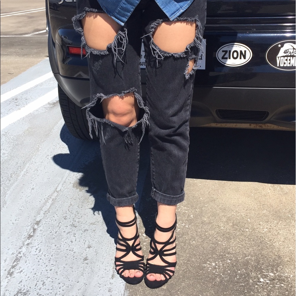 Black Suede Heels