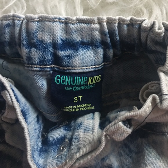 OshKosh acid washed adjustable light blue jeans - Picture 6 of 6