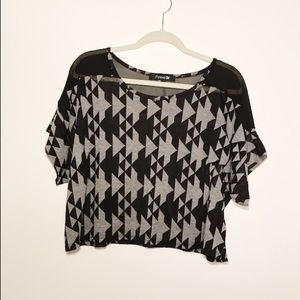 Geo-Pattern Crop Top
