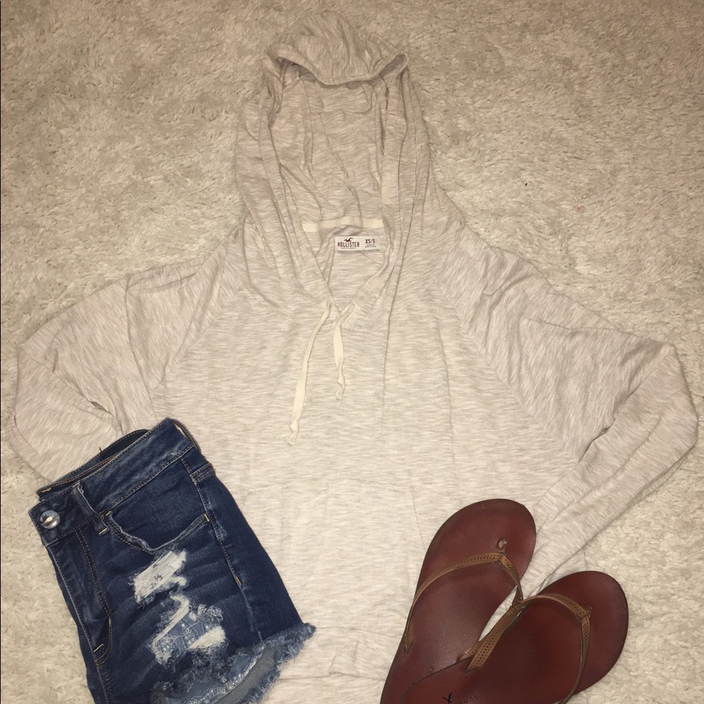 Hollister Long Sleeve Hooded Shirt XS/S
