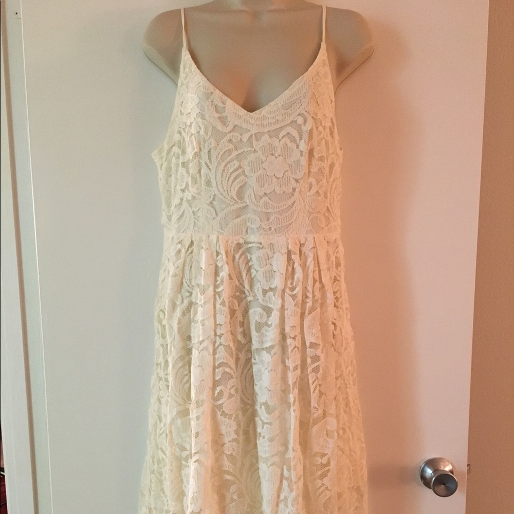 H&M Ivory Lace Dress (size 14)