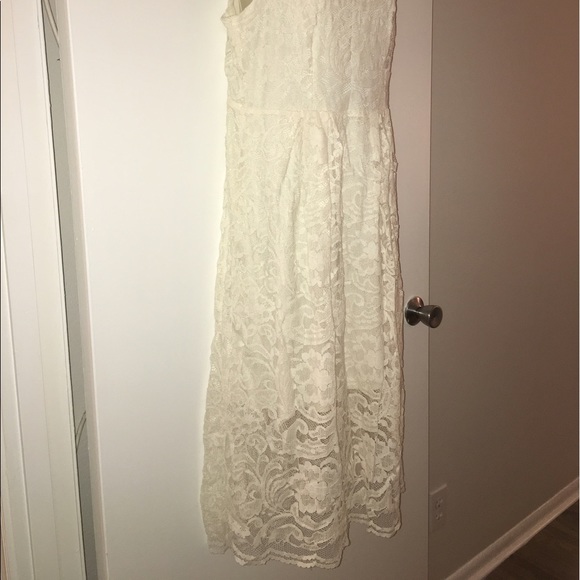 H&M Ivory Lace Dress (size 14) - Picture 7 of 8