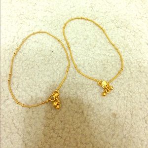 Beautiful delicate Indian anklets