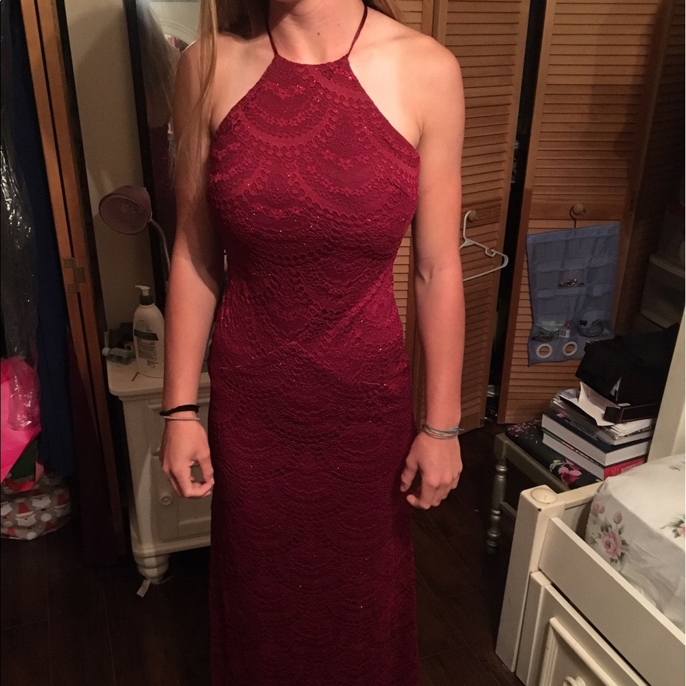 Red/maroon formal dress