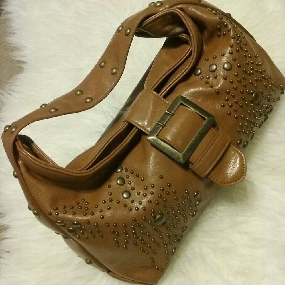 Light Brown Faux Leather Bag